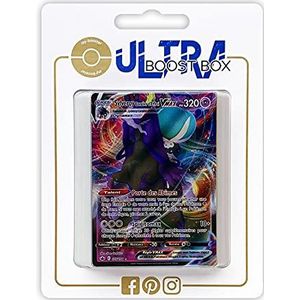 Sylveroy Ruiter d'Effroi VMAX 75/198 Full Art - Ultraboost X zwaard en schild 6 IJsheerschappij - Doos met 10 Franse Pokémon-kaarten