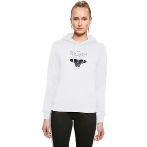 Miss Tee Dames hoodie Euphoria Hoody, casual hoodie met print op de voorkant, regular fit, maten XS - 5XL, wit, L
