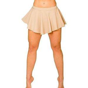 Kalimo Nai Skirt Shorts voor dames, beige, S Soft Touch Cotton, beige, S