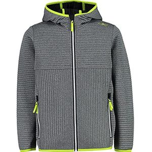 CMP Bonded Jersey Jack Hooded, Boy, Zwart Mel.-Acid, 110