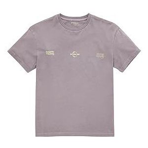 TOM TAILOR Oversized T-shirt met print voor jongens, 32259-grijs paars, 164 cm