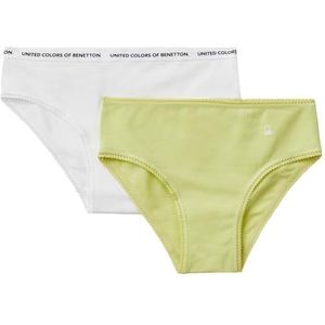 United Colors of Benetton Set van 2 slips, Geel, 140