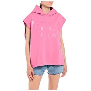 Replay Dames W3635A Pullunder, 307 Candy PINK, L, 307 Candy pink., L