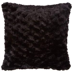 Heckett Lane Sheba Cushion Cover, Front Acryl, Back Polyester, Black, 45 x 45 Cm, 1.0 Pieces