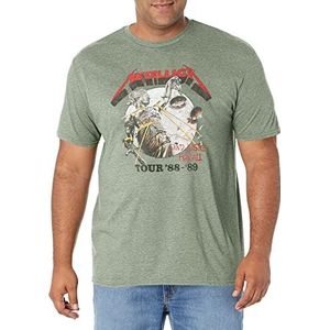 Metallica mens Metallica Limited Edition Justice for All T-shirt T Shirt, Heather Military Green, Small US