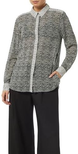 Blouse - Dierenprint - Chiffon - Lange Mouw - Losse Pasvorm