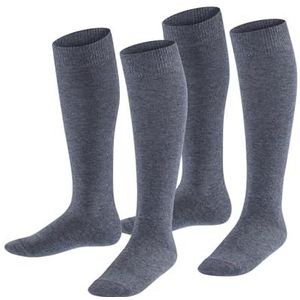 ESPRIT - Kniekousen - Grijs Light Grey Melange - Multipack 2 paar - Katoen