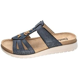 Fischer Jule platte slippers voor dames, jeansblauw, 37 EU