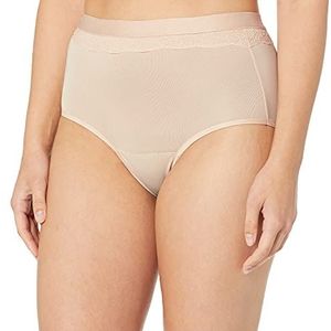 Bali Prachtig zelfverzekerde slip voor dames met lichte lek- en menstruatiebescherming, Zacht Taupe, 34