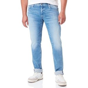 Replay Heren Straight Fit Jeans Grover Clouds, 010, 33W / 32L