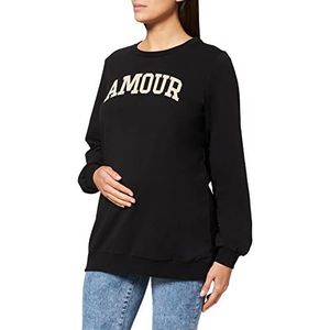 Supermom Dames Sweater Ls Amour Black Pullover, Black - P090, 34