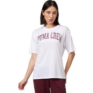 PUMA Unisex W Crew Graphic Tee Tees (Pack van 1)