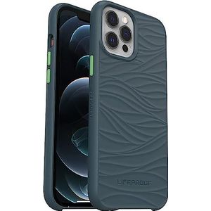 LifeProof Wake Case voor iPhone 12 Pro Max, Schokbestendig, Valbestendig tot 2 meter, Dunne beschermende hoes, Duurzaam gemaakt van gerecycled oceaanplastic, Grijs