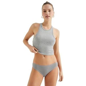 Koton Stitch-detail, Braziliaanse slips, slips, voor dames, grijs (023), S