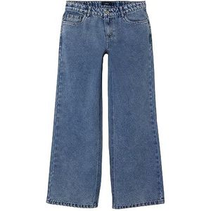 NAME IT Nlftoizza DNM Lw Wide Pant Noos Jeans voor meisjes, blauw (light blue denim), 176 cm