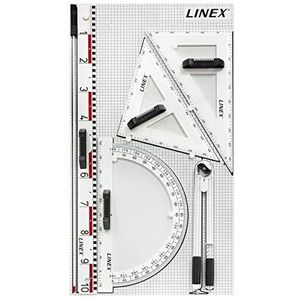 Linex - Liniaal - 6-delig, tekenapparaten, magnetische tafelset voor leraren