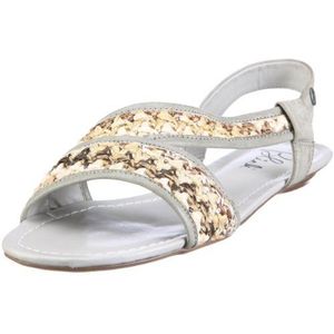 Blink Bowie 37 Raffia Grey 801249-C1 damessandalen/fashion sandalen, grijs lichtgrijs, 41 EU