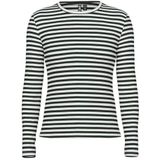 PIECES Shirt 'PCRUKA'  donkergroen / wit