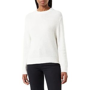 Comma Casual Identity Ribgebreide Trui met Wol Ivoor