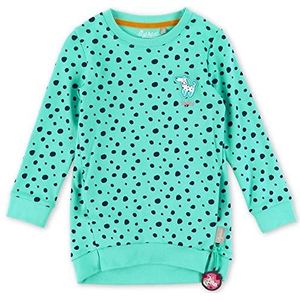 Sigikid Mini shirt met lange mouwen van biologisch katoen T-shirt, turquoise/gestippeld, 98