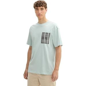 TOM TAILOR Denim T-shirt voor heren, 17549 - zeeschuim, XL