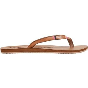 Pepe Jeans Dames Java Print Flip-Flop, bruin (tabak bruin), 3 UK, Bruine Tabak Bruin, 3 UK