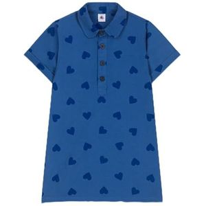 Petit Bateau Jurk met korte mouwen voor meisjes en jongens, Donkere Alaska/middeleeuwen, 12 Jaar