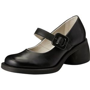 Fly London Dames HUVI044FLY schoenen, zwart, 6 UK, Zwart, 36 EU