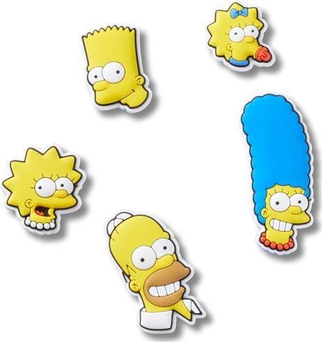 Charm - Speld voor Crocs - Geel/Blauw - PVC - Set van 5