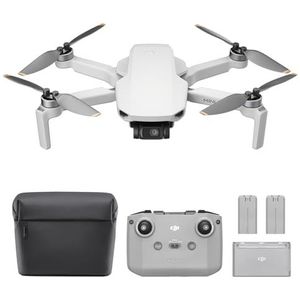 DJI Mini 4K Fly More-combinatie, drone met 4K UHD-volwassenencamera, minder dan 249 g, 3-assige gimbalstabilisatie, 10 km videotransmissie, auto. terugkeer, 3 batterijen, 93 min vliegtijd, C0