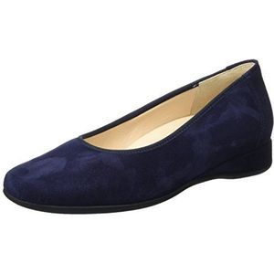 Hassia Petra voor dames, brede G gesloten ballerina's, blauw-blauw, 40 EU