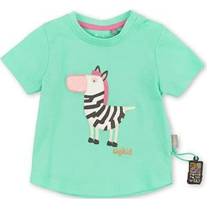 Sigikid T-shirt voor babymeisjes, Turquoise/Wildlife, 74 cm
