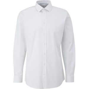 s.Oliver BLACK LABEL Shirt met lange mouwen, getailleerde pasvorm, 0100, 38