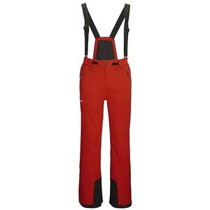 Killtec Ksw 52 Mn Pnts Skibroek voor heren, functionele skibroek met afneembare bandjes, randbescherming en sneeuwbescherming, donkeroranje, M, Donker Oranje, M
