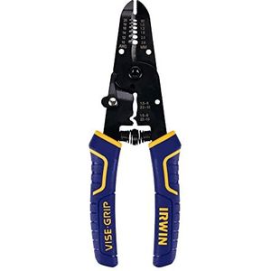 IRWIN Vise-Grip Wire Stripping Tool/Wire Cutter, 7-Inch (2078317), Blauw
