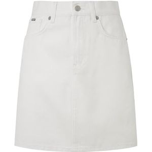 Pepe Jeans Dames minirok Hw Coated, Blauw (Denim), S, Blauw (Denim), S