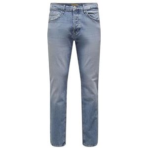 ONLY & SONS Men's ONSAVI Comfort L 4934 Jeans NOOS broek, Light Blue Denim, 29/32, blauw (light blue denim), 29W / 32L