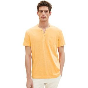 TOM TAILOR Uomini T-shirt 1035634, 31506 - Washed Out Orange Grindle, M