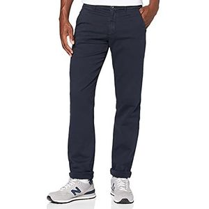 Hackett London Heren Knit Chino Straight Jeans, blauw (Navy 595), 33W x 34L