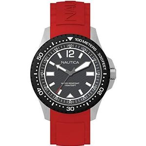 Nautica NAPMAU003 analoog herenhorloge met siliconen armband