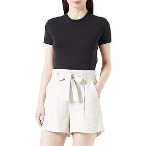 ONLY ONLCARO PB Belt Linen Blend PNT Shorts, Silver Lining, L, Zilvervoering., L