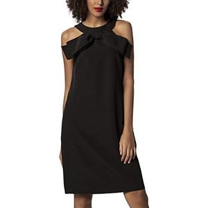 APART Fashion Damesjurk met strik, zwart (zwart zwart)., 40