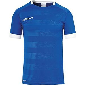 Uhlsport Division II T-shirt met korte mouwen voetbal-trainingsshirt voor heren, oranje/wit, 152