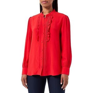 Seidensticker Damesblouse met lange mouwen, regular fit, rood, 48