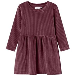 Velours Jurk - Fluweel - Lange Mouwen - Regular Fit