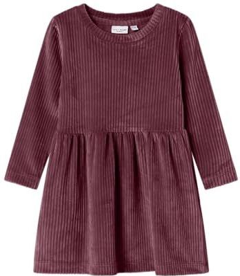 Velours Jurk - Fluweel - Lange Mouwen - Regular Fit