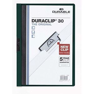 DURABLE Hunke & Jochheim Klemmap DURACLIP Original 30, harde folie, tot 30 vel, transparant/petrol