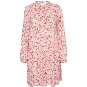 Part Two AlliePW Dames Relaxed Fit Above Knie-Lengte Jurk, Mandarijn Red Mini Flower, 42