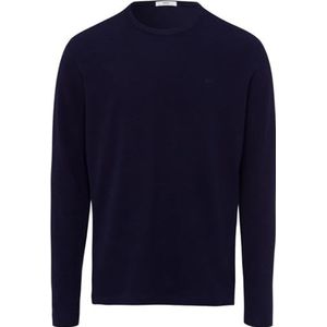 BRAX Heren Style Timon Cotton Blend Structure Soft Jersey Kwaliteit Lange Mouw Shirt Ocean, L, ocean, L