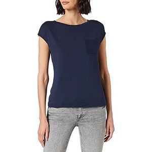Street One T-shirt voor dames, Mellow Deep Blue, 42 NL